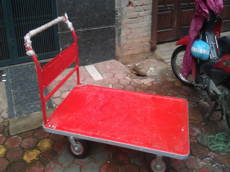 Xe đẩy hàng bằng Sắt truyền thống.