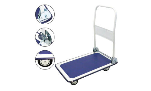 Xe đẩy hàng 4 bánh sàn thép