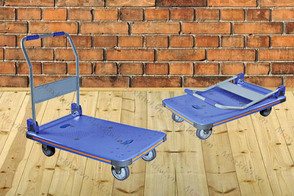 Xe đẩy hàng 4 bánh sàn nhựa PT-0089
