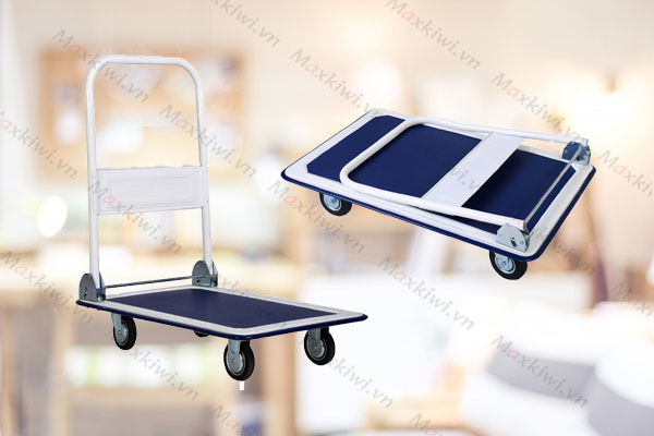 Xe đẩy hàng 4 bánh sàn thép PT-0092