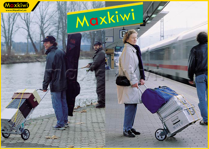 Xe đẩy hàng nhỏ gọn hỗ trợ vận chuyển hành lý