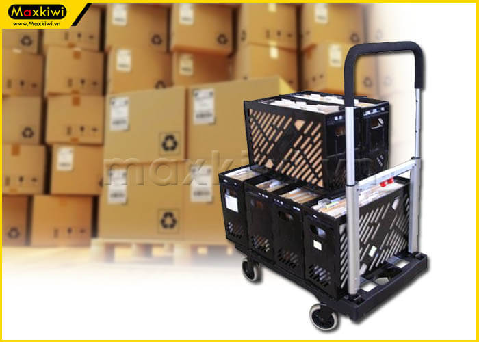 Lưạ chọn xe đẩy hàng 4 bánh gấp gọn nào cho phù hợp ?