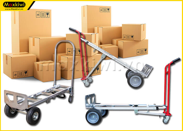 Xe đẩy hàng đa năng với khả năng biến đổi linh hoạt