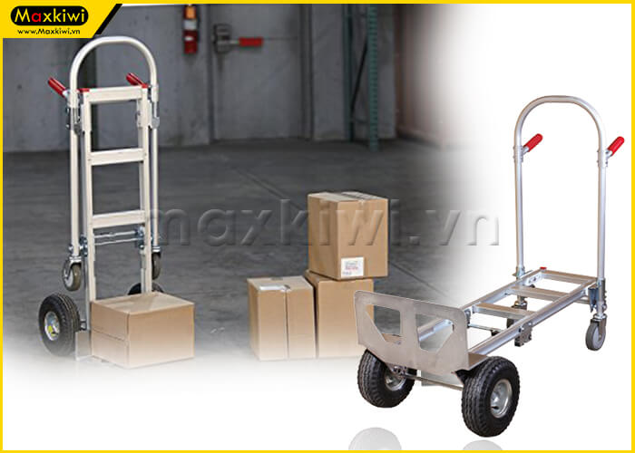 Xe đẩy hàng 2 trong 1 là sản phẩm đa năng tích hợp