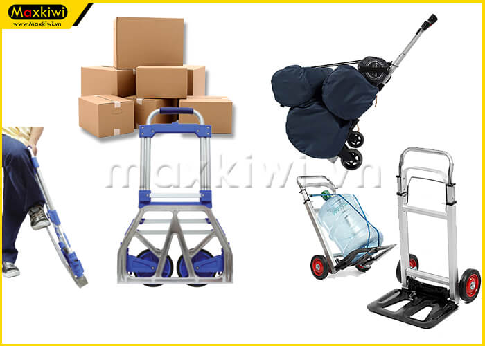 Xe đẩy hàng mini ghi điểm với người nội trợ