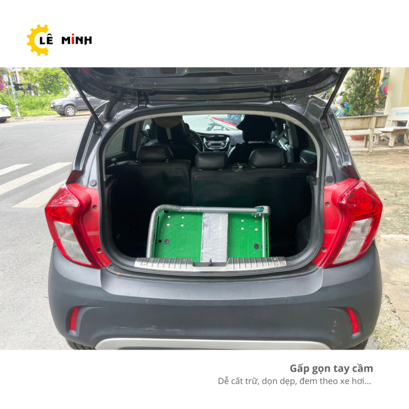 Dòng xe HERDAR có thể gấp gọn tay cầm, bỏ vừa cốp xe hơi